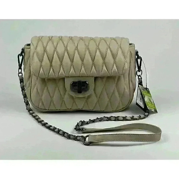 Badgley Mischka Handbags - NEW! Badgley Mischka Women's Quilted Messenger Bag In Off White NWT $149